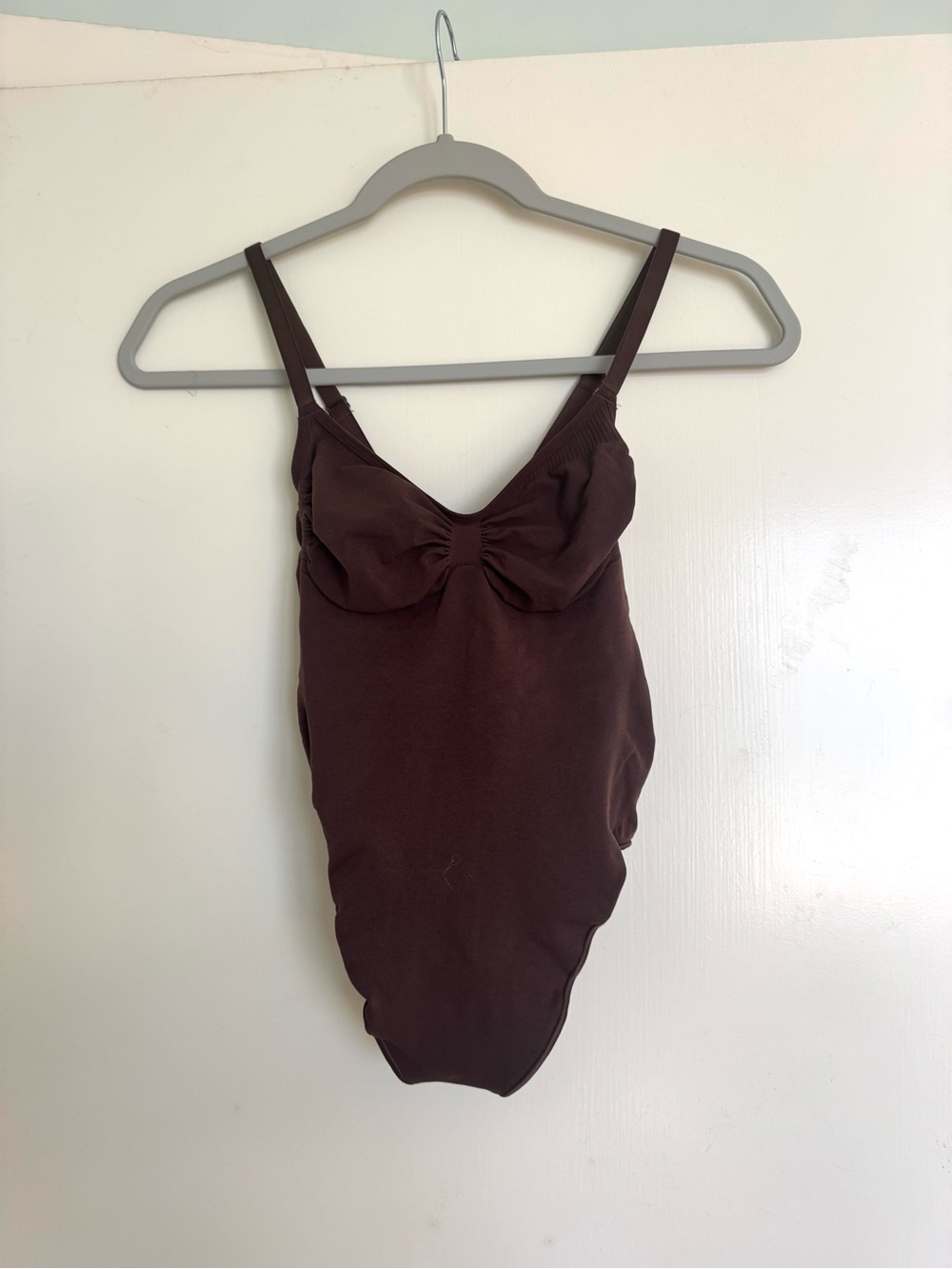 SKIMS Dark Brown Bodysuit with Adjustable Straps